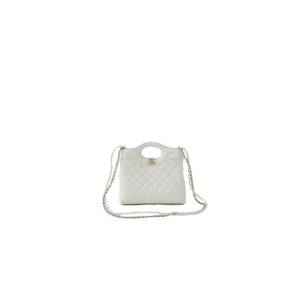 CHANEL 31 Mini Shopping Bag White