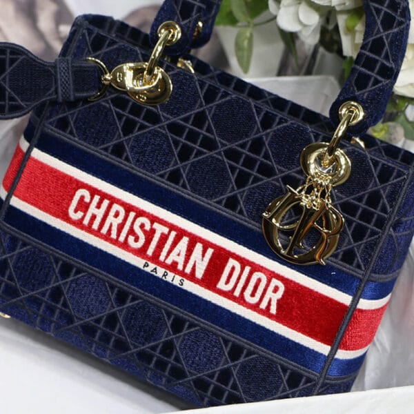 DIOR MEDIUM LADY D-LITE BAG Dark Olive - Image 3