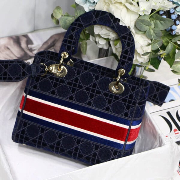 DIOR MEDIUM LADY D-LITE BAG Dark Olive - Image 4