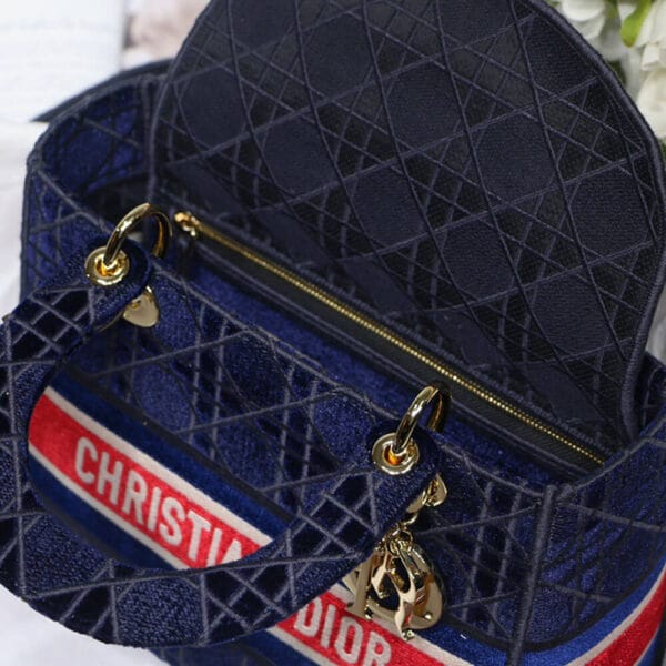 DIOR MEDIUM LADY D-LITE BAG Dark Olive - Image 8
