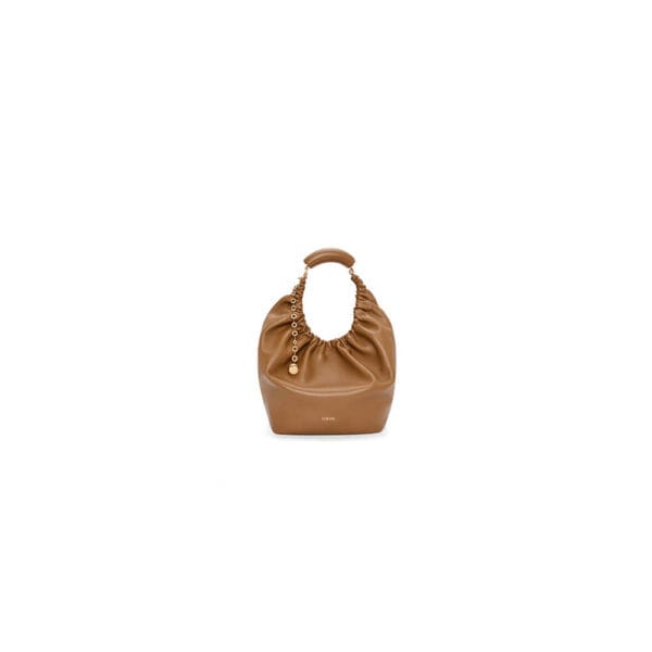 Loewe Medium Squeeze bag in nappa lambskin Khaki