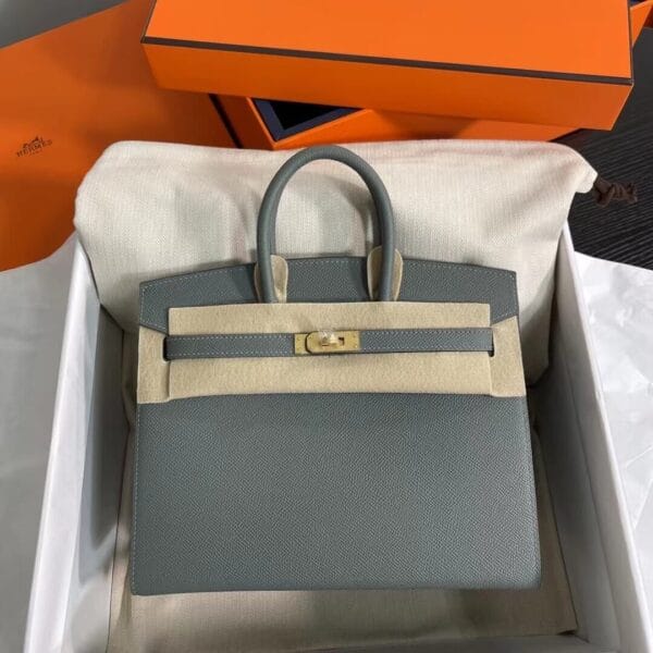 Hermès Birkin 25 Sellier(High-end Grade) Lake Blue - Image 2