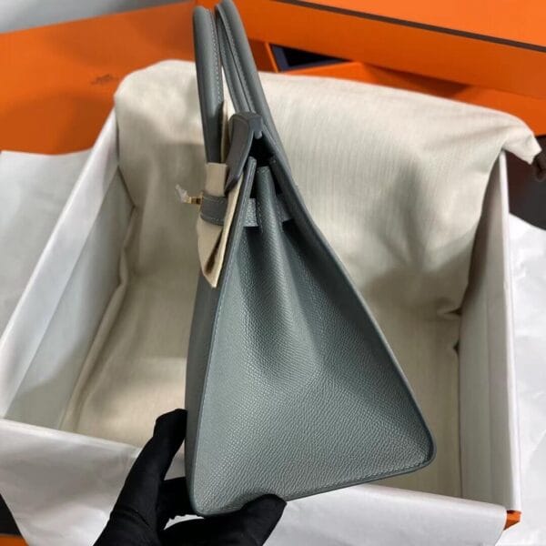 Hermès Birkin 25 Sellier(High-end Grade) Lake Blue - Image 3