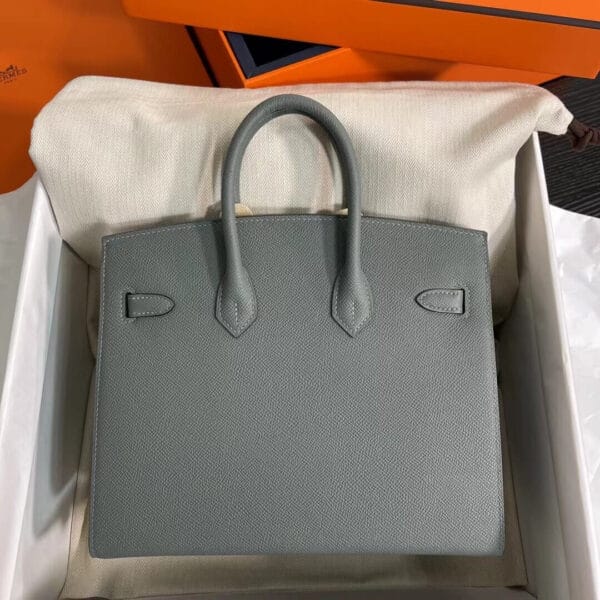 Hermès Birkin 25 Sellier(High-end Grade) Lake Blue - Image 4