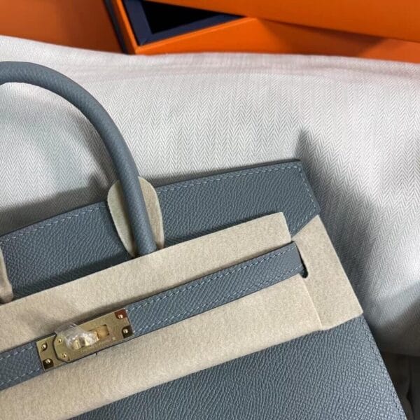 Hermès Birkin 25 Sellier(High-end Grade) Lake Blue - Image 6