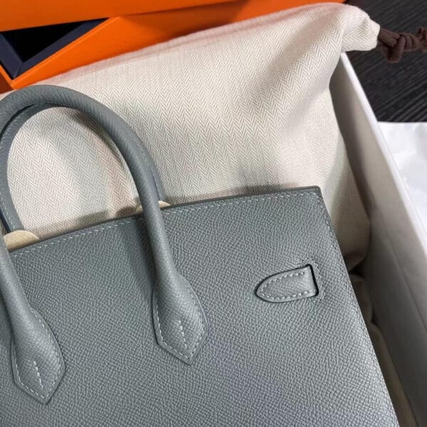 Hermès Birkin 25 Sellier(High-end Grade) Lake Blue - Image 7