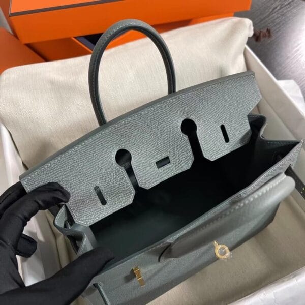 Hermès Birkin 25 Sellier(High-end Grade) Lake Blue - Image 8