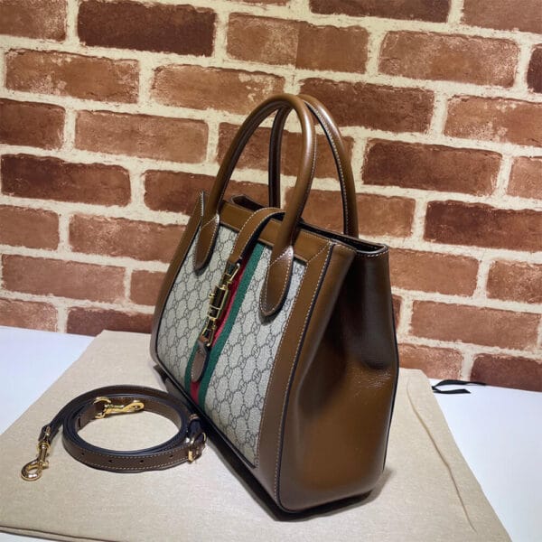 GG Jackie 1961 medium tote bag Medium grey - Image 3