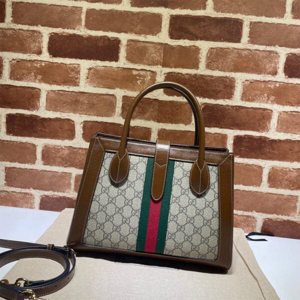 GG Jackie 1961 medium tote bag Medium grey - Image 4