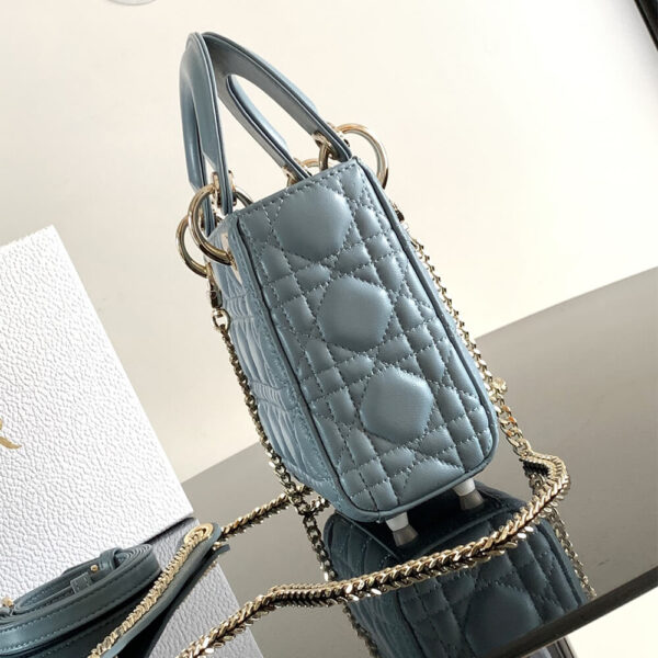 Mini Lady Dior Bag Lake Blue - Image 3