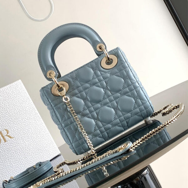 Mini Lady Dior Bag Lake Blue - Image 4