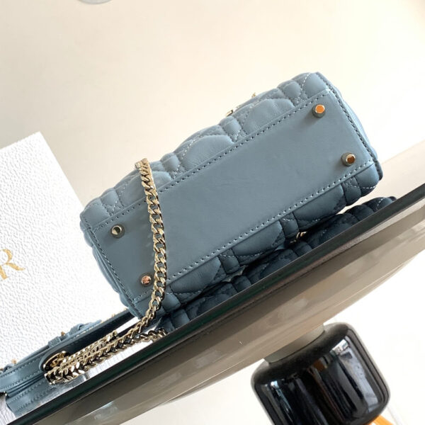 Mini Lady Dior Bag Lake Blue - Image 6