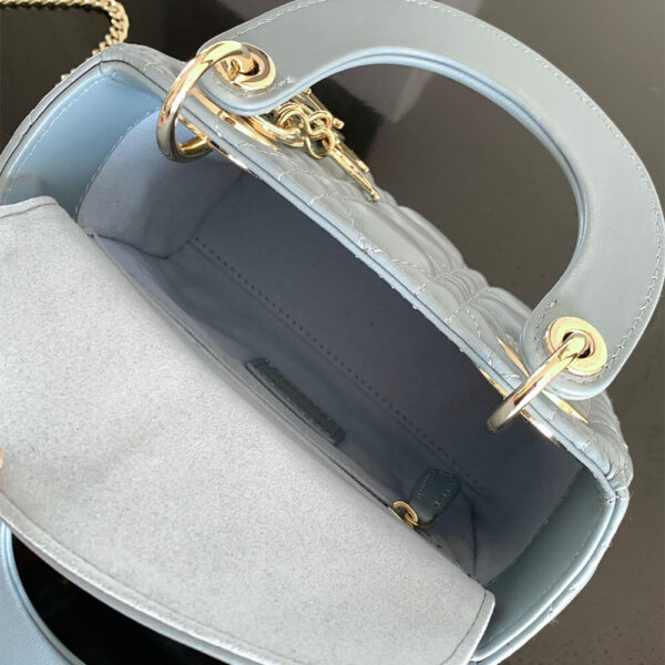 Mini Lady Dior Bag Lake Blue - Image 8