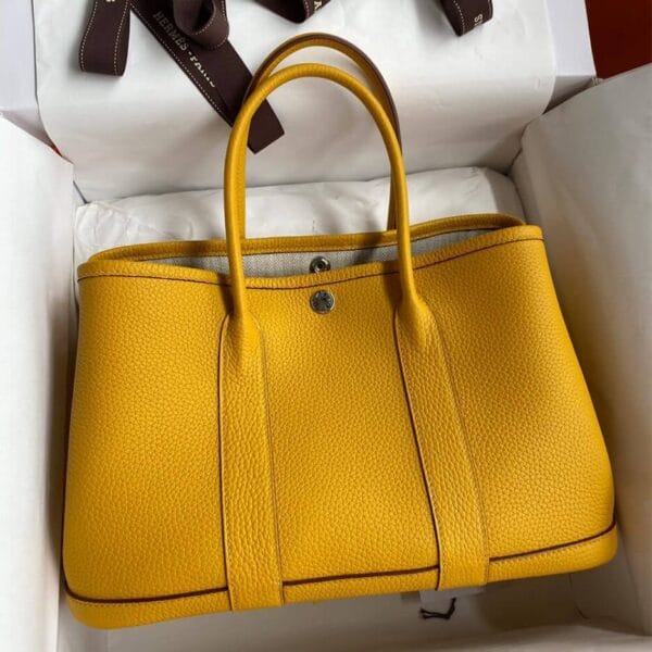 Hermes Garden Party 30 bag Yellow - Image 2