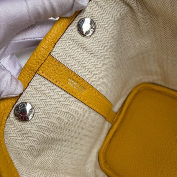 Hermes Garden Party 30 bag Yellow - Image 7