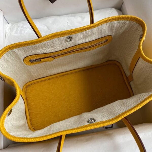 Hermes Garden Party 30 bag Yellow - Image 8