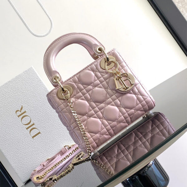Mini Lady Dior Bag White - Image 2