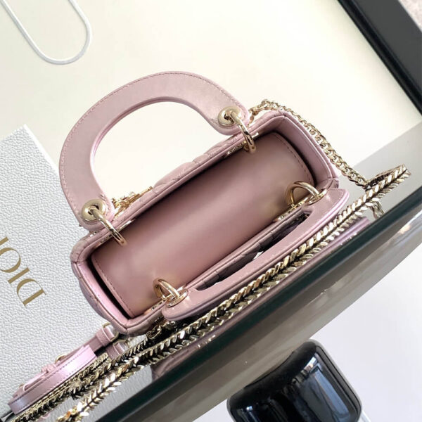 Mini Lady Dior Bag White - Image 5