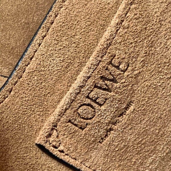 Loewe Small Gate bag in soft calfskin and jacquard black - Image 7