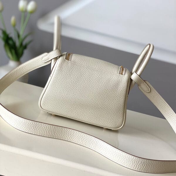 Hermes Lindy Mini Bag Beige - Image 4