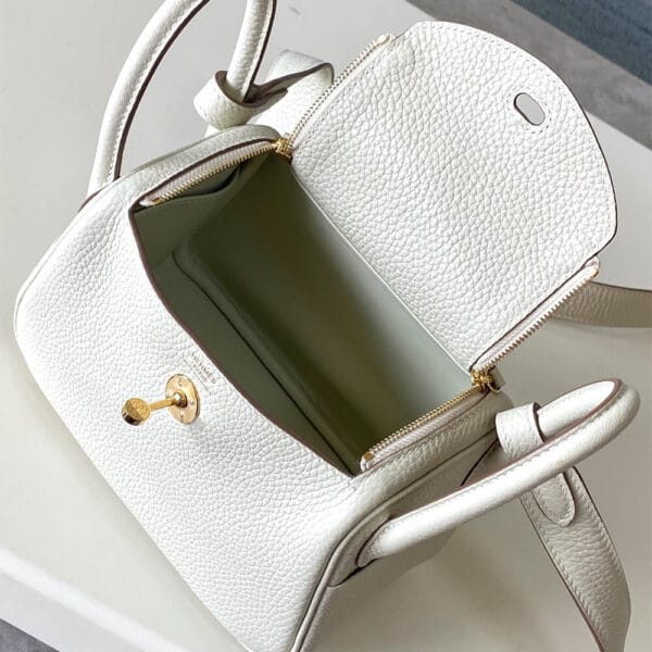Hermes Lindy Mini Bag Beige - Image 8