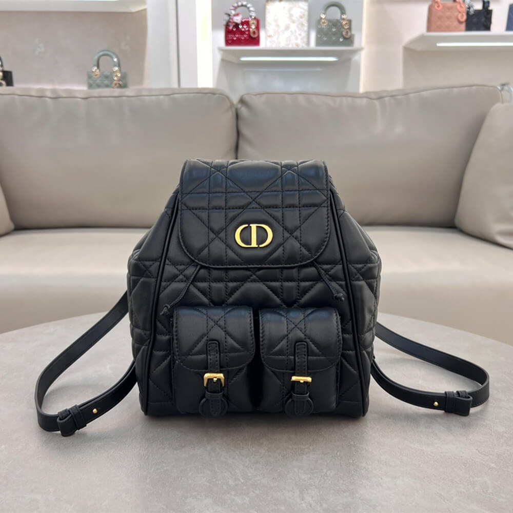 Medium Dior Caro Backpack black - Image 2
