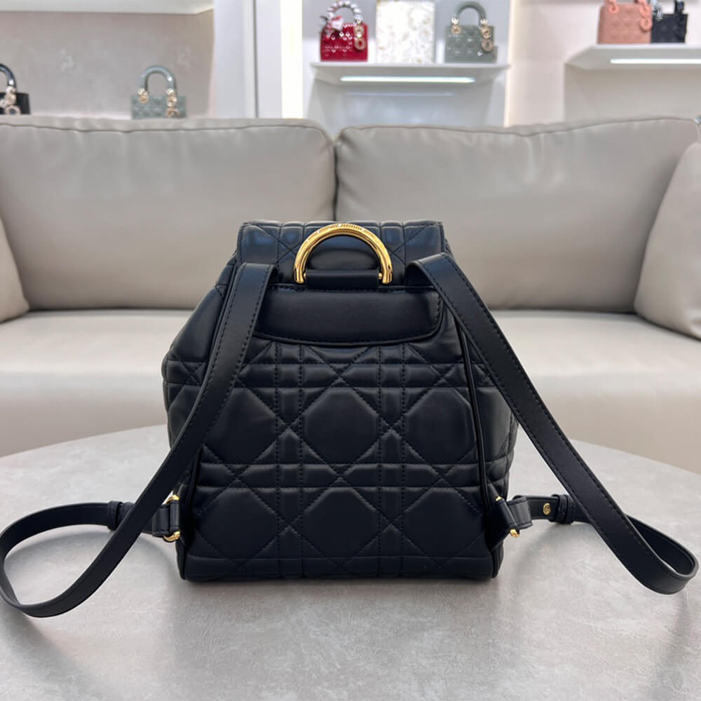 Medium Dior Caro Backpack black - Image 3