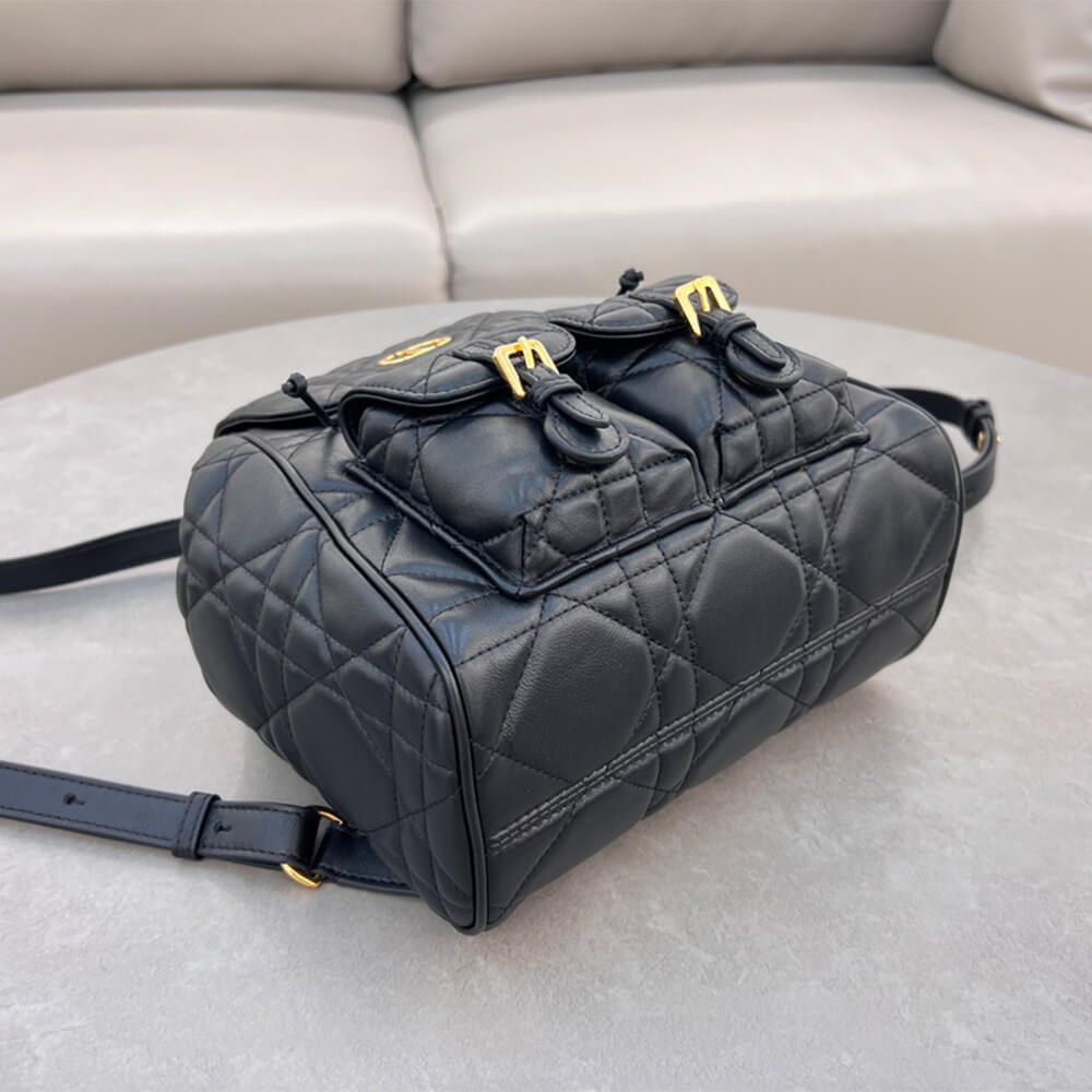 Medium Dior Caro Backpack black - Image 5