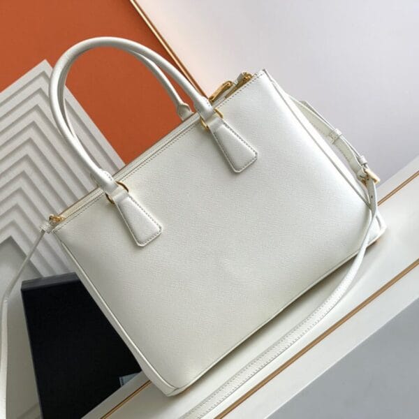 Large Prada Galleria Saffiano leather bag Beige - Image 4