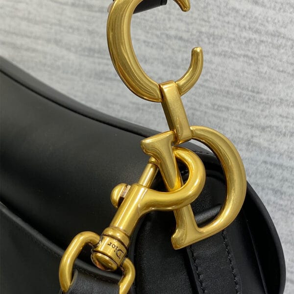 Dior Saddle Bag with Strap black - Image 6