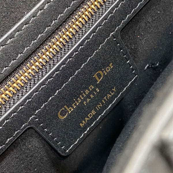 Dior Saddle Bag with Strap black - Image 7