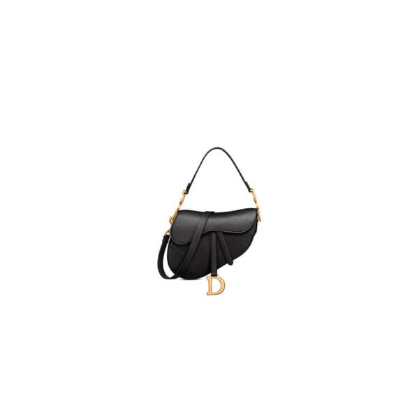 Dior Saddle Bag with Strap black