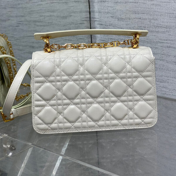 Small Dior Jolie Top Handle Bag Beige - Image 4
