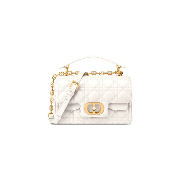 Small Dior Jolie Top Handle Bag Beige