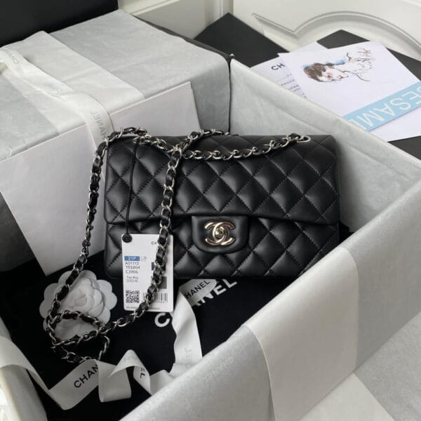 CHANEL SMALL CLASSIC HANDBAG black - Image 2