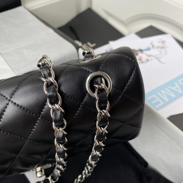 CHANEL SMALL CLASSIC HANDBAG black - Image 5