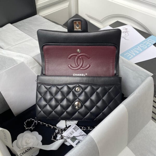 CHANEL SMALL CLASSIC HANDBAG black - Image 6