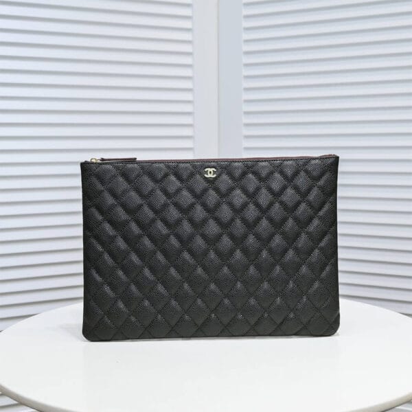 Chanel Classic Zip Up Bag black - Image 2
