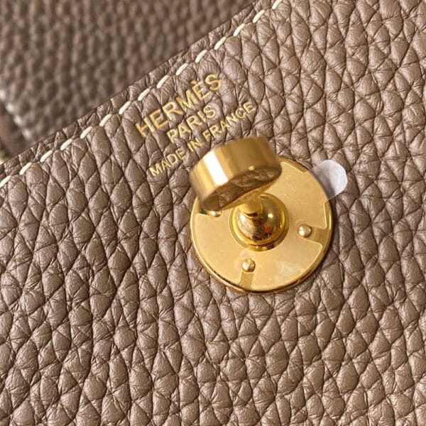 Hermes Lindy Mini Bag black - Image 7