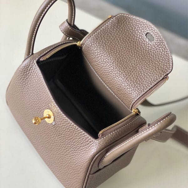 Hermes Lindy Mini Bag black - Image 8