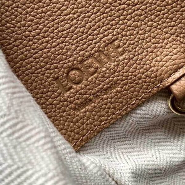 Loewe Small Hammock bag in soft grained calfskin Khaki - Image 7