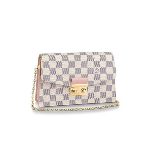 Louis Vuitton CROISETTE CHAIN WALLET Beige