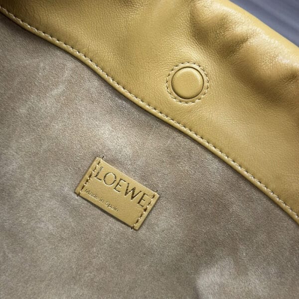 Loewe Medium Flamenco purse in mellow nappa lambskin Khaki - Image 7