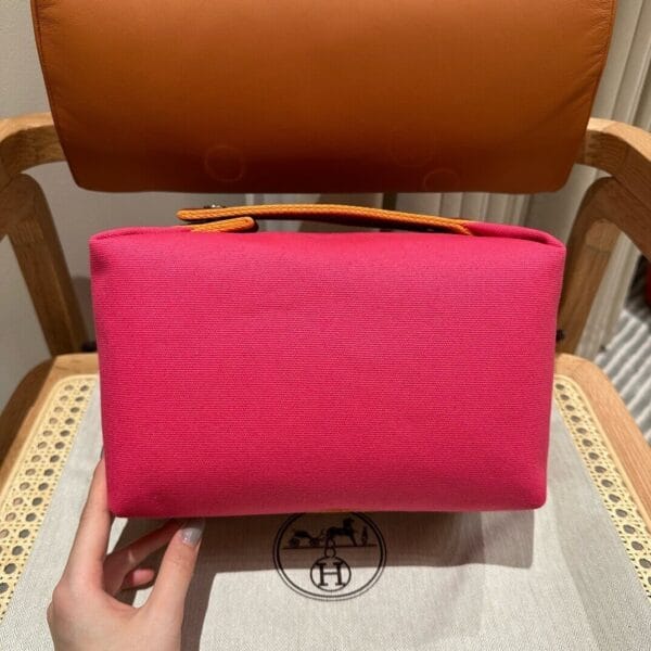 Hermes toiletery bag Red - Image 4