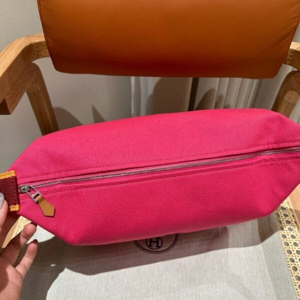 Hermes toiletery bag Red - Image 5