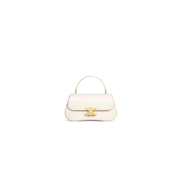 CELINE TEEN CELINE LOLA bag in shiny calf leather(High-end Grade) Beige