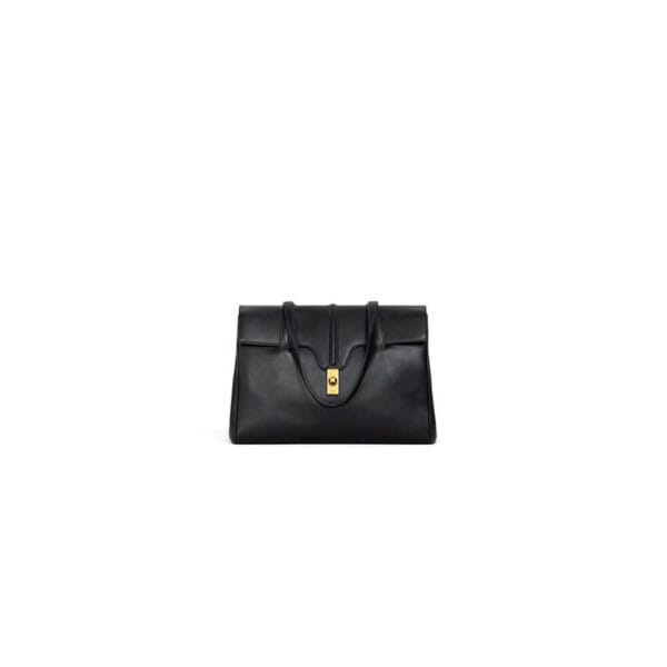 CELINE Medium Soft 16 Bag in Smooth Calfskin(High-end Grade) black
