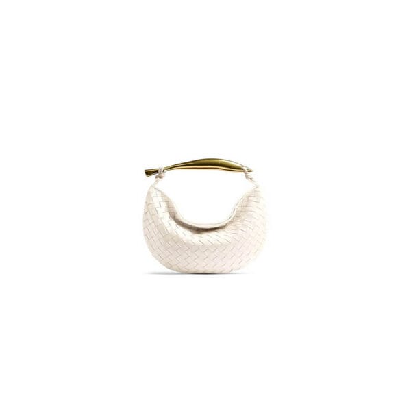 Bottega Veneta Medium Sardine Handbag Beige