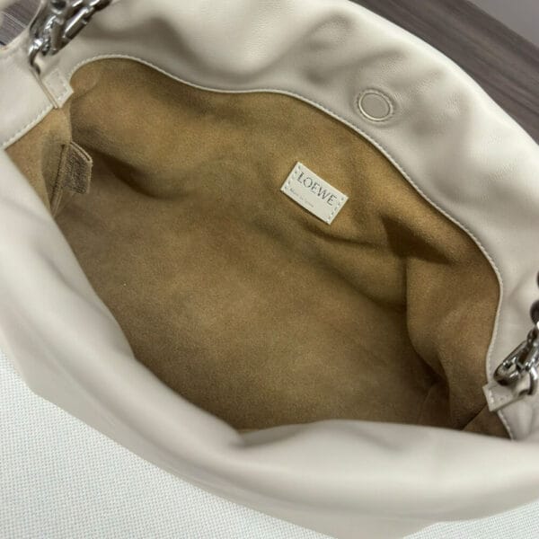 Loewe Medium Flamenco purse in mellow nappa lambskin Beige - Image 8