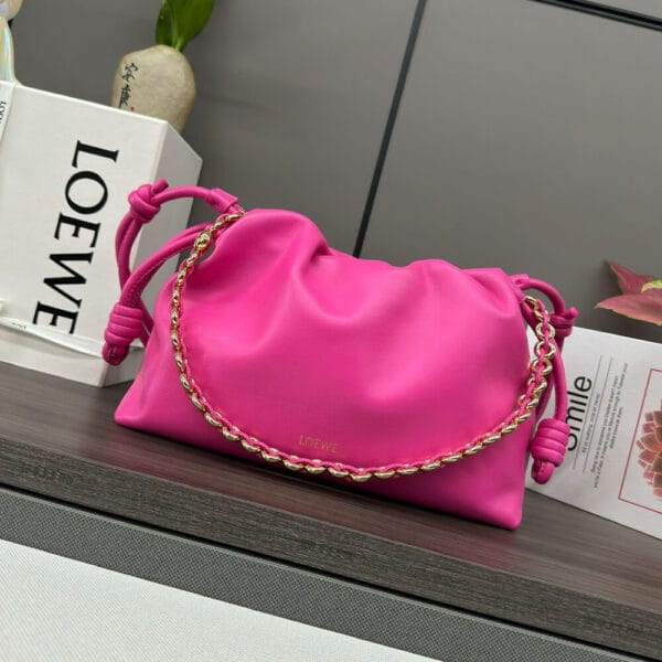 Loewe Medium Flamenco purse in mellow nappa lambskin Pink - Image 2